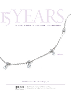 April Birthstone of the Month - Diamond White Gold Necklace with laser drilled diamond-18 April Birthstone of the Month - Diamond White Gold Necklace with laser drilled diamond-18
