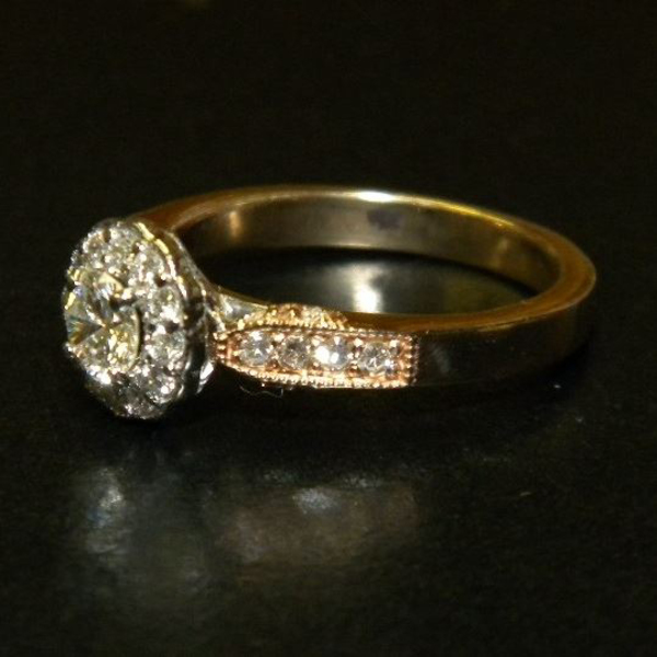 Antique Styled Diamond Halo Ring Custom90After2-50