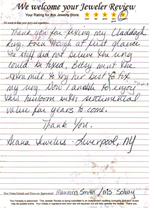 Betsy went the extra mile to try her best to fix my ring. maureen-diana-review-13 Betsy went the extra mile to try her best to fix my ring. maureen-diana-review-13