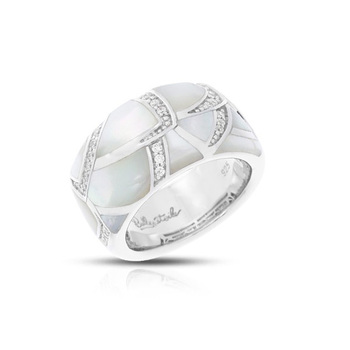 photo number one of Sirena White Mother-of-Pearl Ring item 01031620201