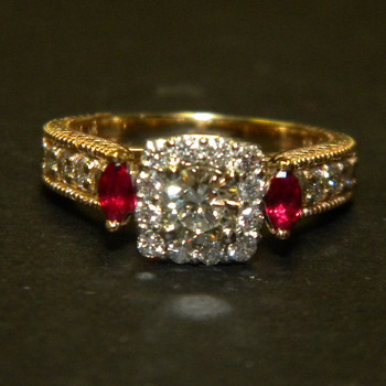 photo number five of A Ring for a Ruby Loving Lady item Custom70