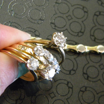 photo number four of Diamond Bezel Bracelet from Mom's Rings item Custom24