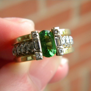 photo number one of Tsavorite Family Ring item Custom21