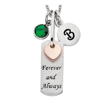 photo number one of Forever & Always Pendant item SS-FJ254P