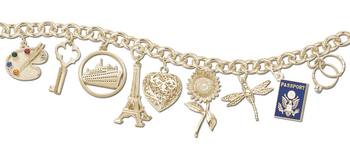 photo number one of Rembrandt Travel Charm Bracelet item 082813-14