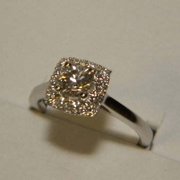 photo number one of Diamond Solitaire Ring item Custom53