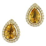 photo of 14K Yellow Gold Citrine/Diamond Earrings item EPF181CC1CI