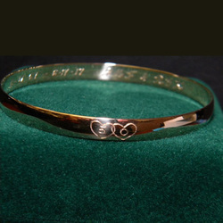 photo of Hand Engraved Anniversary Bangle item Custom69