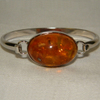photo of Amber and Sterling Silver Bangle item Custom30