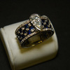 icon number five of Diamond and Sapphire Wide Band Ring item Custom73