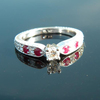icon number one of Antique Style Diamond and Ruby Ring item Custom77