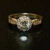 icon number one of Antique Styled Diamond Halo Ring item Custom90