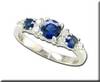 photo of 14K White Gold Blue Sapphire/Diamond Ring item RCC044S13WI